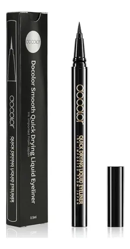 Eyeliner Líquido Impermeable Docolor Negro 1 Cuenta Preciso