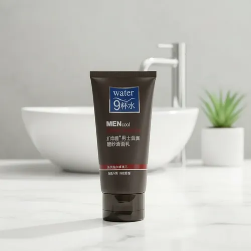 Crema Limpiadora Facial Exfoliante Para Hombre Water 9 Cool