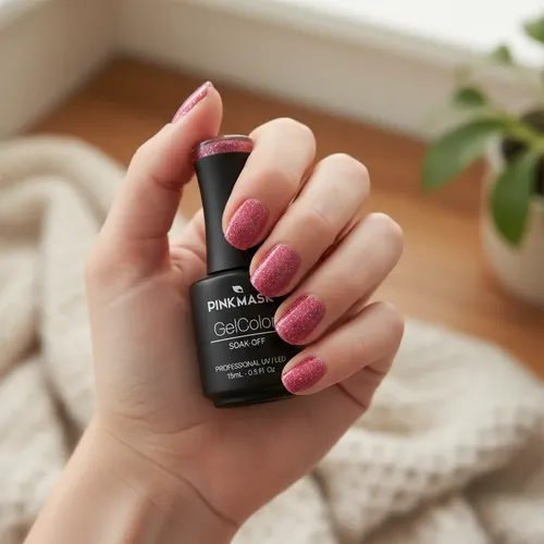 Base Coat Raspberry Jelly Reflective 15ml Pink Mask