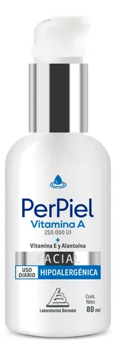 Perpiel Emulsión Facial Vitamina A 80 Ml Momento de aplicación Día Noche Tipo de piel Sensible