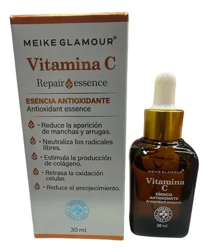 Serum Facial Vitamina C Meike Glamour Antioxidante 30ml