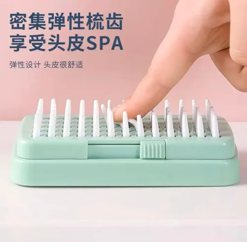 Cepillo De Baño Para Cabello Masajeador Silicona Limpieza