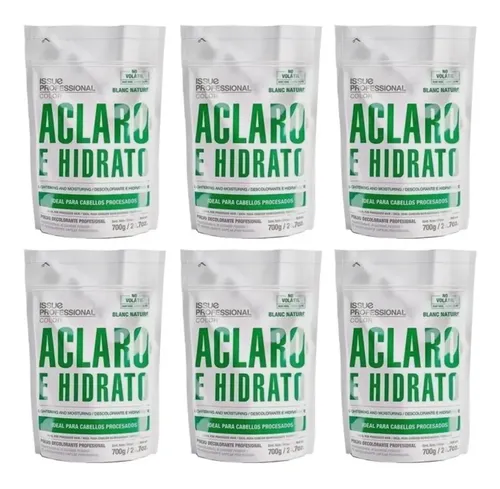 Kit Polvo Decolorante Issue Blanc Nature Aclaro Hidrato X 6