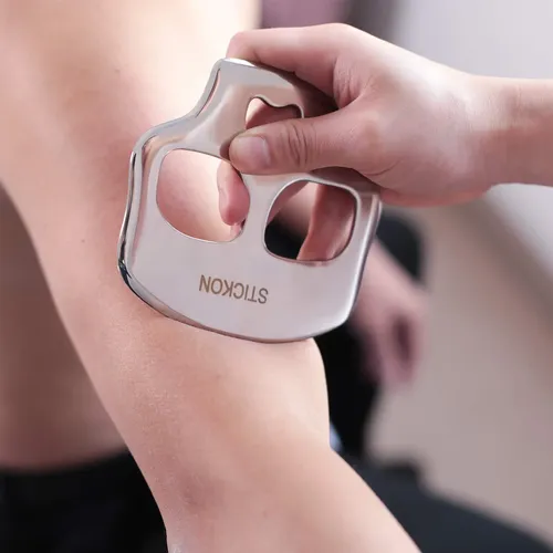 Herramienta Masajeadora Stickon Gua Sha De Acero Inoxidable
