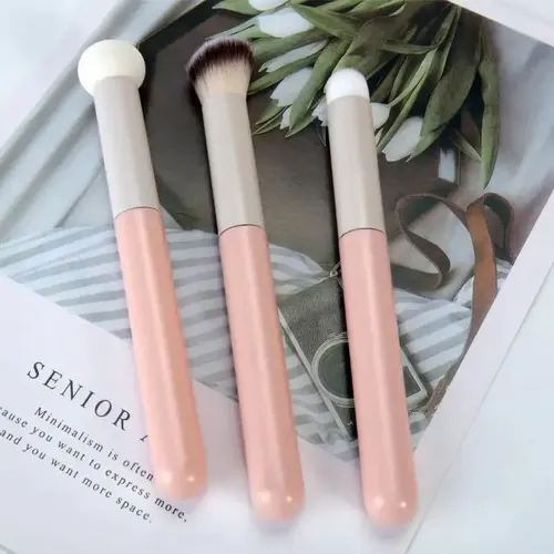 Dsad Set De 3 Brochas De Maquillaje Corrector Suave Para