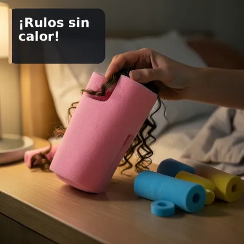 Esponja Para Rizos De Cabello, Rulos De Esponja Huecos