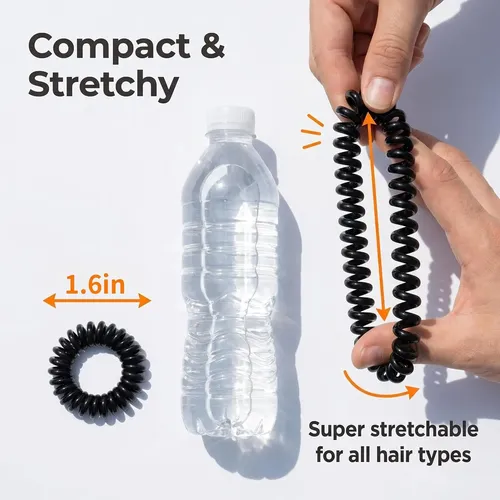 8 Piezas De Cintas Para El Pelo En Espiral Para Mujer  Lazo