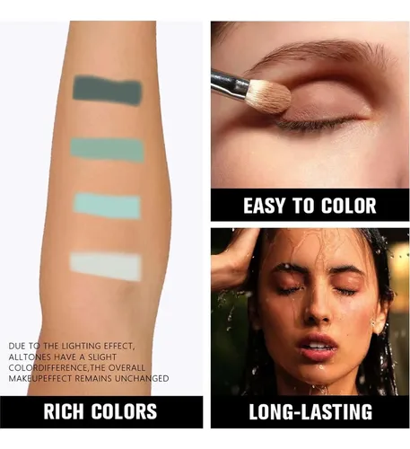Paleta De Sombras K’apeine Sage Green 4 Colores