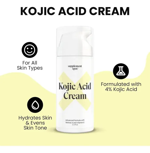 Crema Facial Ácido Kójico 4% Retinol A Vitamina E 96.39g
