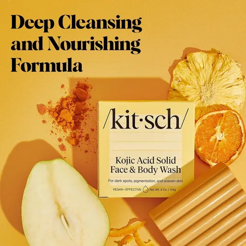 Barra De Jabón Kitsch, Barra Facial Y Corporal De Ácido Kóji