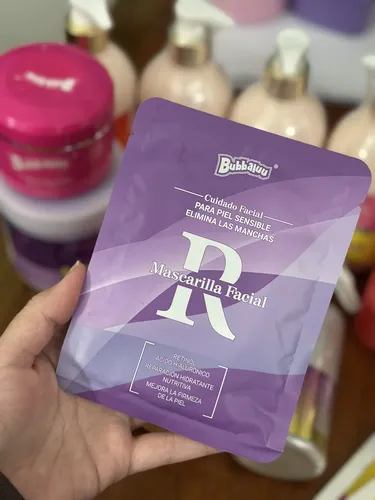 Mascarilla Facial Bubbaloo Hidratante Frutal Y Retinol