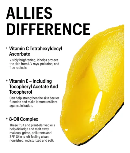 Bálsamo Limpiador Allies Of Skin Con Vitamina C Y Omegas 100