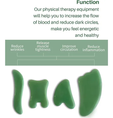 Herramientas De Masaje Gua Sha Mohern – 4 Piezas Para Cara