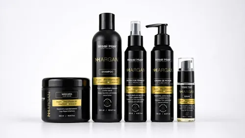 Kit Capilar NH Argán de Nissi Hair con Pro-Vitamina B5 y Vitamina E para Cabello Dañado