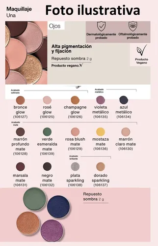 Repuesto Sombra 2g Studio Palette Una Natura