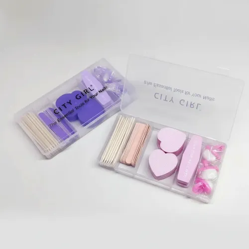 Kit Limpieza Manicura Semipermanente Limas Uñas City Girl