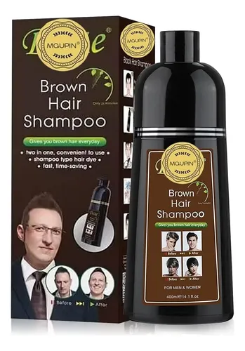 Dexe Brown Hair Shampoo 400ml Quita Canas En 10 Minutos!