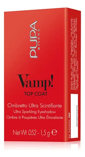 Sombra De Ojos Pupa Vamp Topcoat U.s Eye Spark Plateado