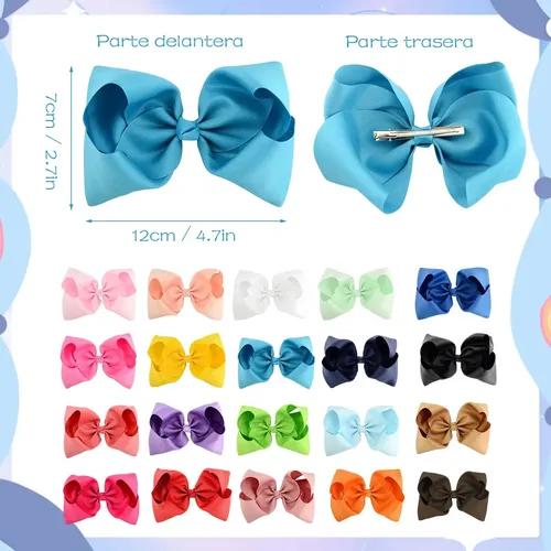 Hy Broches Grandes Con Lazo Para El Pelo, 20 Unidades, 10 /