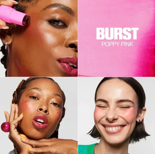 Rubor Milk Makeup Cooling Water Jelly Tint Lip Tono Del Maquillaje Burst – Poppy Pink