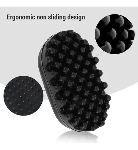 Pincel De Peinado Curl Sponge Hair Twist Sponge, Negro