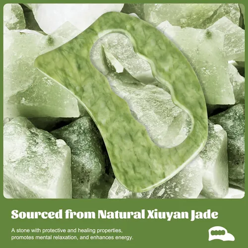 Set De Herramientas De Masaje Gua Sha De Piedra De Jade Airo