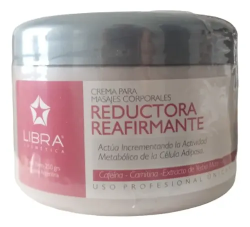 Crema Masajes Reductora Reafirmante 250gr Libra Cosmetica X5