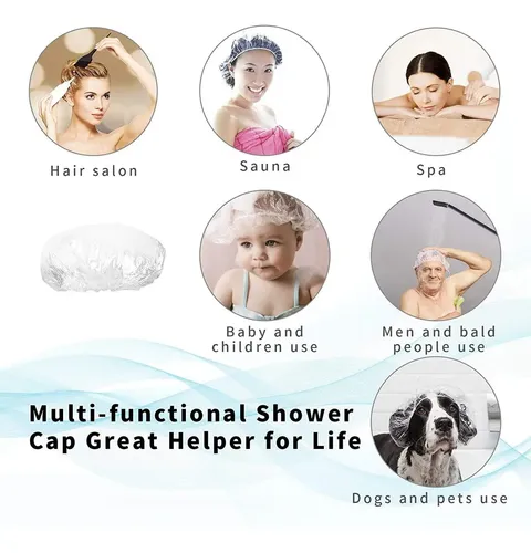 700××gorros De Baño Desechables Transparentes Blanco