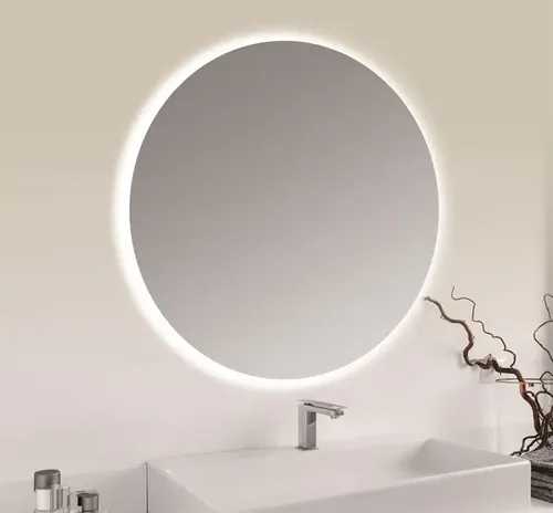Espejo Redondo Led 60 Cm Touch Estilo Acqua Baños