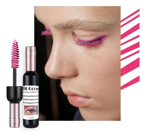 Máscara De Colores, Botella De Vino, Maquillaje De Ojos De L