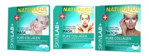 Set X 18 Parches De Colageno Facial Naturaful Absorbentes