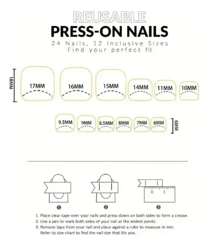 Uñas Postizas Pies Reutilizables Press On Varios Modelos!!