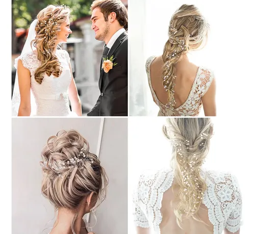 Bp Z- Accesorios Para El Cabello De Novia Con Perlas