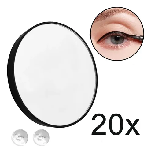 Espejo De Maquillaje Redondo Con Aumento De 20x Con Dos Vent