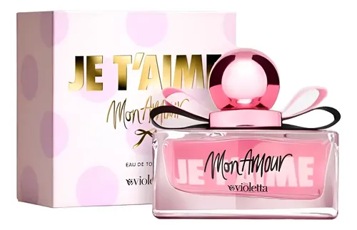Perfume Violetta Mon Amour Je T’aime 50ml Floral Afrutado Mujer