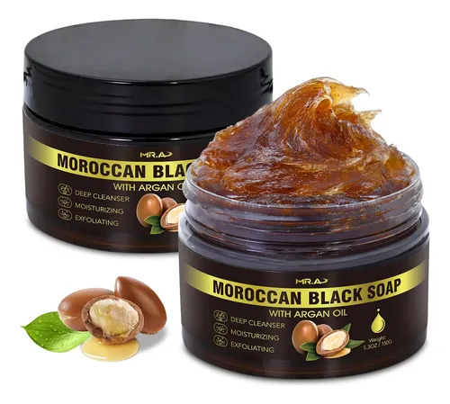 Jabón Corporal Mr.a Moroccan Black Con Aceite De Argán, 150