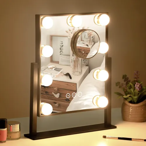 Espejo De Tocador Con Luces, Espejo De Tocador Iluminado Con