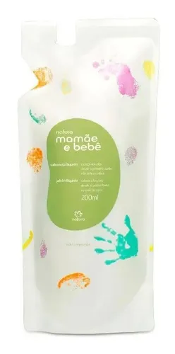 Repuesto De Jabón Líquido Infantil Natura Mamá y Bebé De Cabeza a los pies 200 Ml