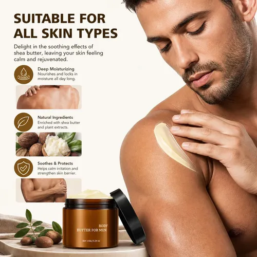 Crema De Cuidado Corporal Para Hombres Con Colonia, Hidratac