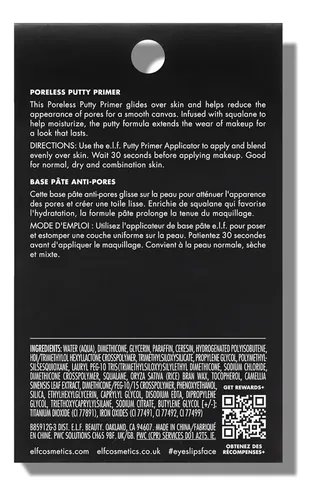 Face Primer E.l.f. Smooth Canvas Para Maquillaje
