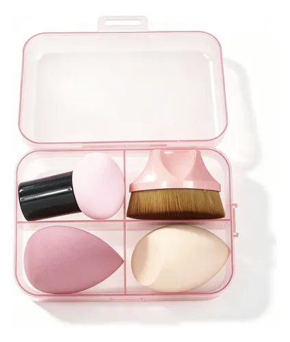 Huevo En Polvo De Maquillaje Húmedo Y Seco Caja De 4 Piezas