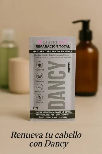 Mascara Capilar Caja X12 Sobres Dancy Reparacion Total Con K