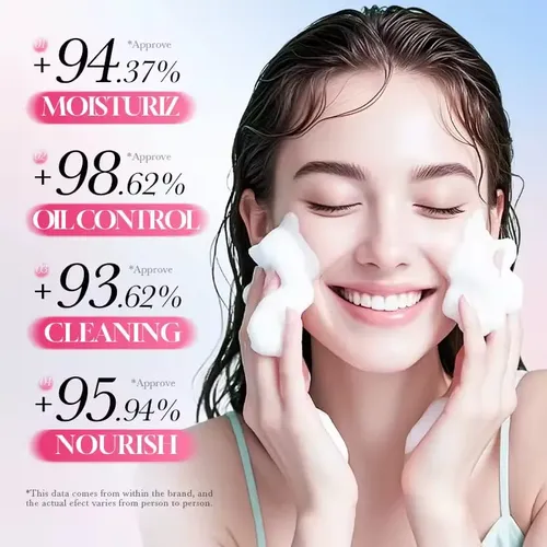 Limpiador Facial Bioaqua Sakura Levadura Espuma Densa 100g Todo Tipo De Piel