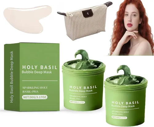 Hz Holy Basil Mascarilla De Arcilla Con Burbujas