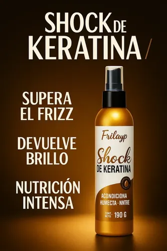 Pack Keratina Frilayp Linea Completa Nutricion Intensa Shampoo X370ml + Acond X370ml + Serum X50ml + Mascara X240g + Spray X190ml – Oleo Brillo Extraordinario Suavidad