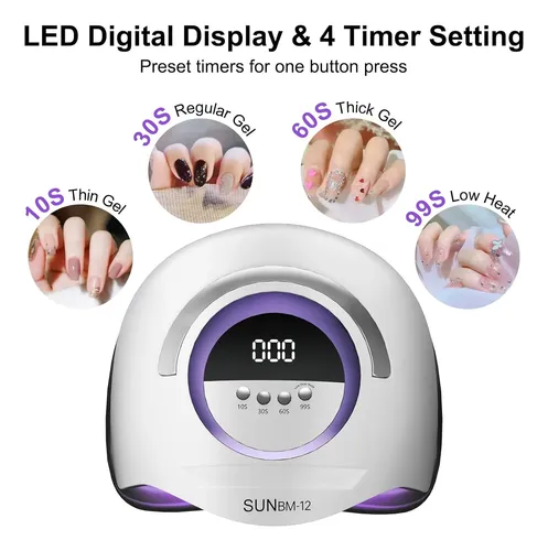 Lámpara Uv Led Profesional 300w Secado Rápido Uñas