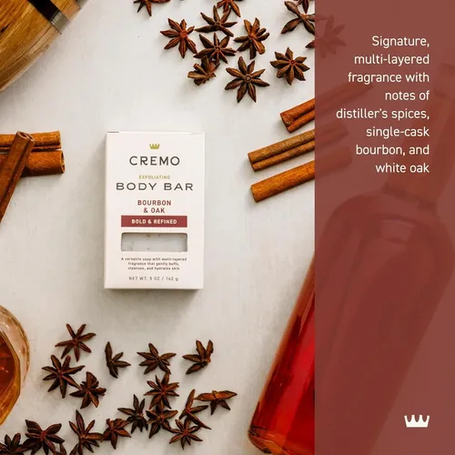 Barra Exfoliante Corporal Cremo Aroma Bourbon Y Roble 148 Ml