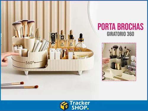 Organizador Maquillaje Porta Cosmético Y Brochas Make Up