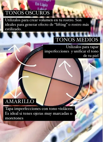 Corrector De Ojeras Cuarteto Cremoso Xúlu Z147 Tono 1