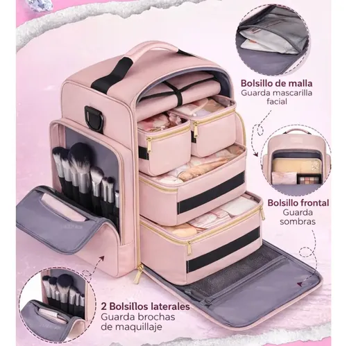 Organizador Maquillaje Profesional Gran Capacidad Portátil